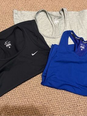 Nike Dri-FIT Tank Tops - Black, Grey, Royal Blue